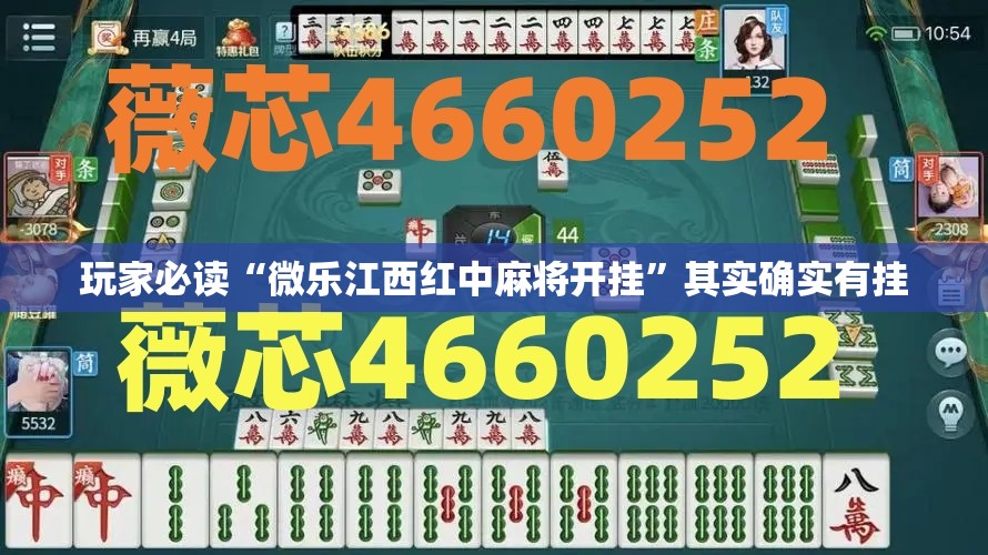 玩家必读“微乐江西红中麻将开挂”其实确实有挂