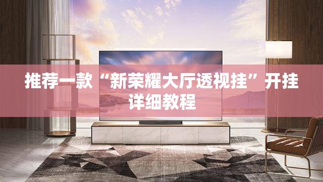 推荐一款“新荣耀大厅透视挂”开挂详细教程