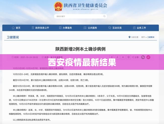 西安疫情最新结果（西安疫情最新公告）
