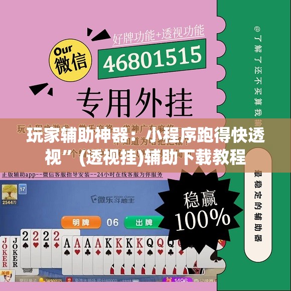 玩家辅助神器：小程序跑得快透视”(透视挂)辅助下载教程