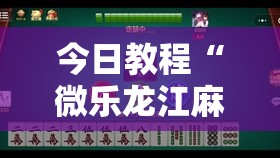 今日教程“微乐龙江麻将小程序挂”开挂详细教程