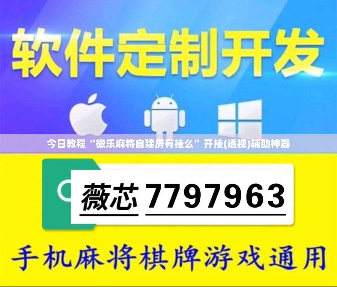 今日教程“微乐麻将自建房有挂么”开挂(透视)辅助神器