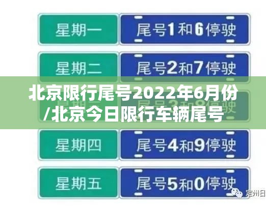 北京限行尾号2022年6月份/北京今日限行车辆尾号