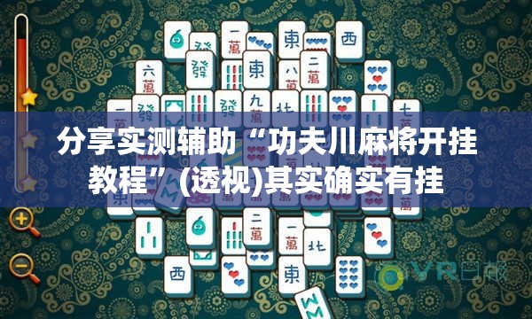 分享实测辅助“功夫川麻将开挂教程”(透视)其实确实有挂