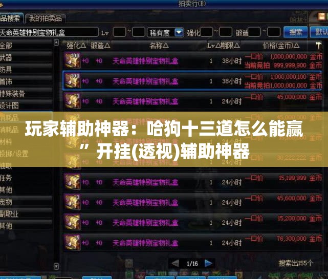 玩家辅助神器：哈狗十三道怎么能赢”开挂(透视)辅助神器