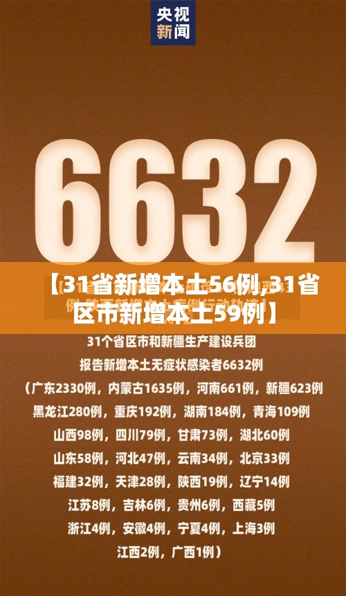 【31省新增本土56例,31省区市新增本土59例】