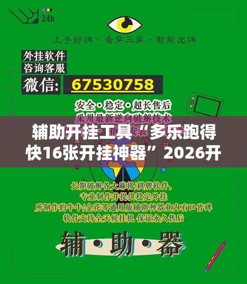辅助开挂工具“多乐跑得快16张开挂神器”2026开挂教程步骤