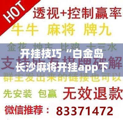 开挂技巧“白金岛长沙麻将开挂app下载”详细开挂教程