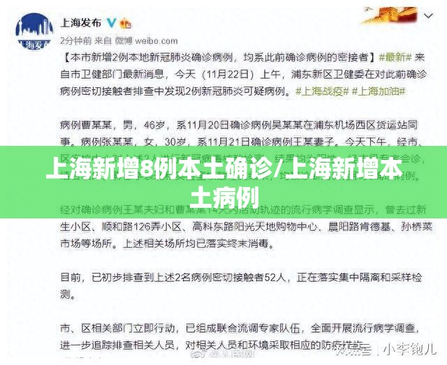 上海新增8例本土确诊/上海新增本土病例