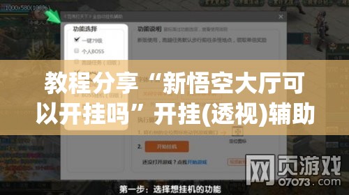 教程分享“新悟空大厅可以开挂吗	”开挂(透视)辅助教程