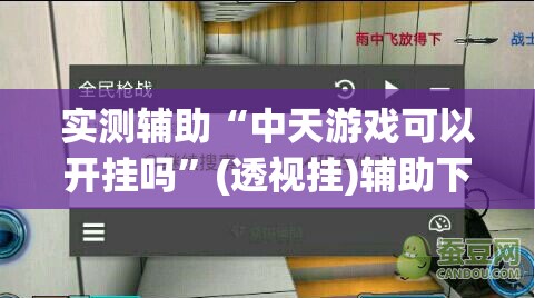 实测辅助“中天游戏可以开挂吗”(透视挂)辅助下载教程