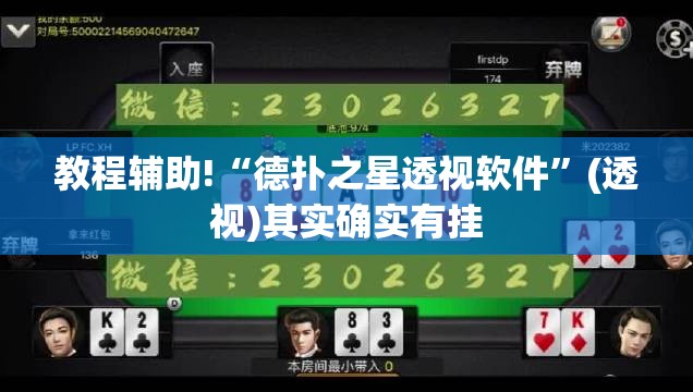 教程辅助!“德扑之星透视软件”(透视)其实确实有挂