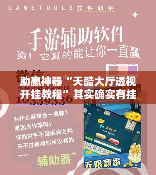 助赢神器“天酷大厅透视开挂教程	”其实确实有挂