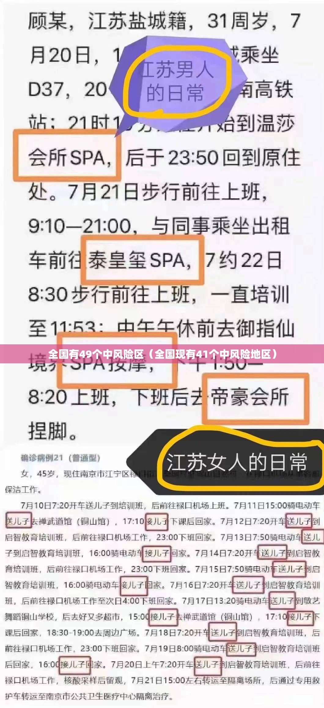 全国有49个中风险区（全国现有41个中风险地区）