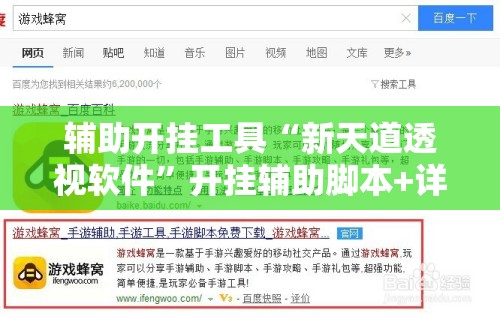 辅助开挂工具“新天道透视软件”开挂辅助脚本+详细开挂安装教程