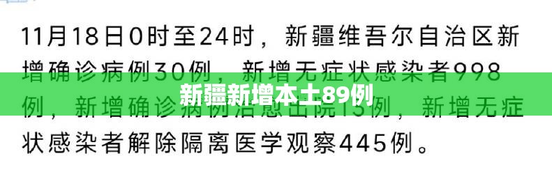 【新疆新增本土89例,新疆新增本土病例详情】 【新疆新增本土89例,新疆新增本土病例详情】