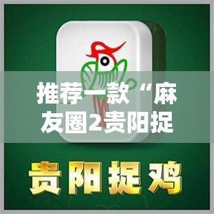 推荐一款“麻友圈2贵阳捉鸡麻将有开挂的吗”原来可以开挂