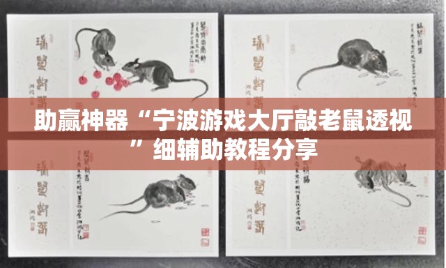 助赢神器“宁波游戏大厅敲老鼠透视”细辅助教程分享