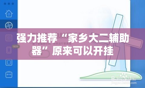 强力推荐“家乡大二辅助器”原来可以开挂