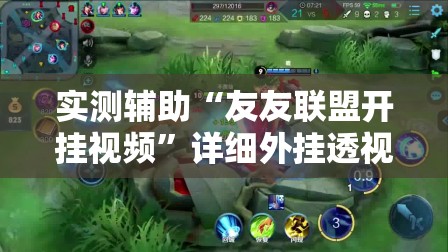 实测辅助“友友联盟开挂视频”详细外挂透视辅助软件教程