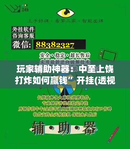 玩家辅助神器：中至上饶打炸如何赢钱”开挂(透视)最新辅助详细