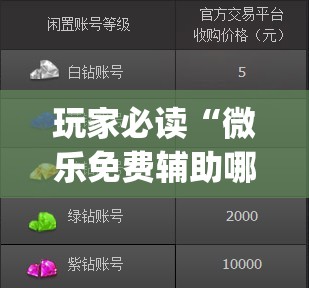玩家必读“微乐免费辅助哪里有”(辅助神器)开挂详细教程