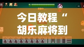 今日教程“胡乐麻将到底有没有挂”其实确实有挂