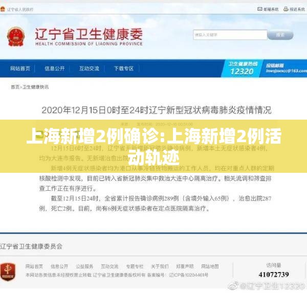 上海新增2例确诊:上海新增2例活动轨迹 上海新增2例确诊:上海新增2例活动轨迹