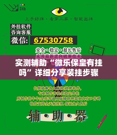 实测辅助“微乐保皇有挂吗”详细分享装挂步骤
