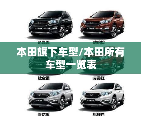 本田旗下车型/本田所有车型一览表