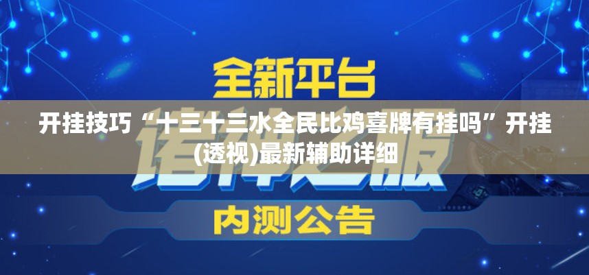 开挂技巧“十三十三水全民比鸡喜牌有挂吗”开挂(透视)最新辅助详细
