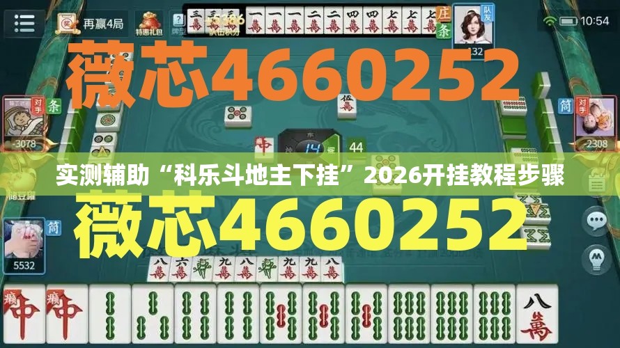 实测辅助“科乐斗地主下挂	”2026开挂教程步骤