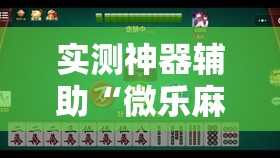 实测神器辅助“微乐麻将如何设置才能赢”原来可以开挂