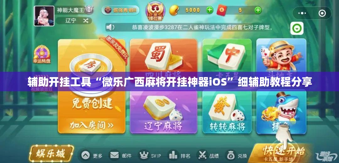 辅助开挂工具“微乐广西麻将开挂神器iOS”细辅助教程分享