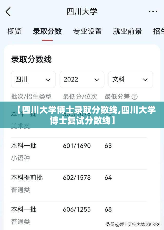 【四川大学博士录取分数线,四川大学博士复试分数线】