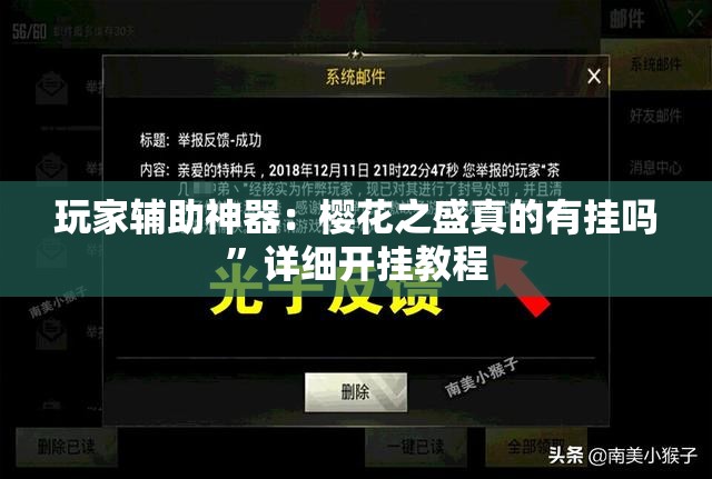 玩家辅助神器：樱花之盛真的有挂吗	”详细开挂教程