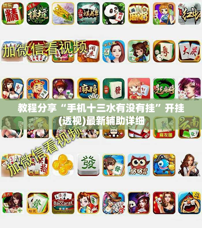 教程分享“手机十三水有没有挂”开挂(透视)最新辅助详细