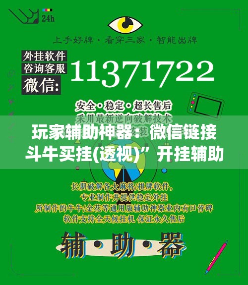 玩家辅助神器：微信链接斗牛买挂(透视)	”开挂辅助脚本+详细开挂安装教程