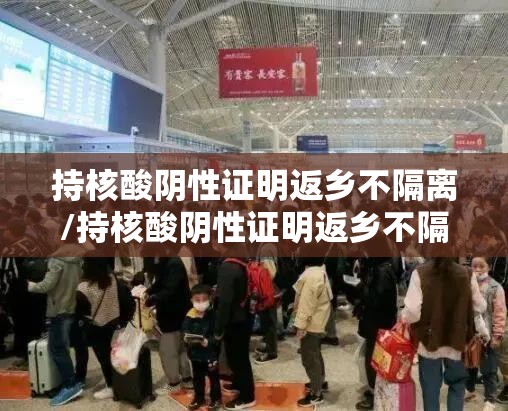 持核酸阴性证明返乡不隔离/持核酸阴性证明返乡不隔离怎么办