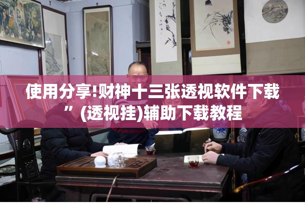 使用分享!财神十三张透视软件下载”(透视挂)辅助下载教程