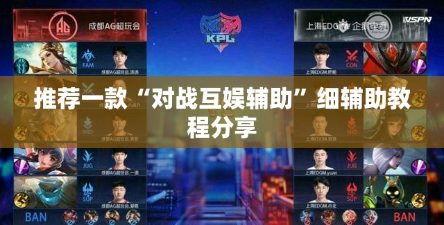推荐一款“对战互娱辅助”细辅助教程分享