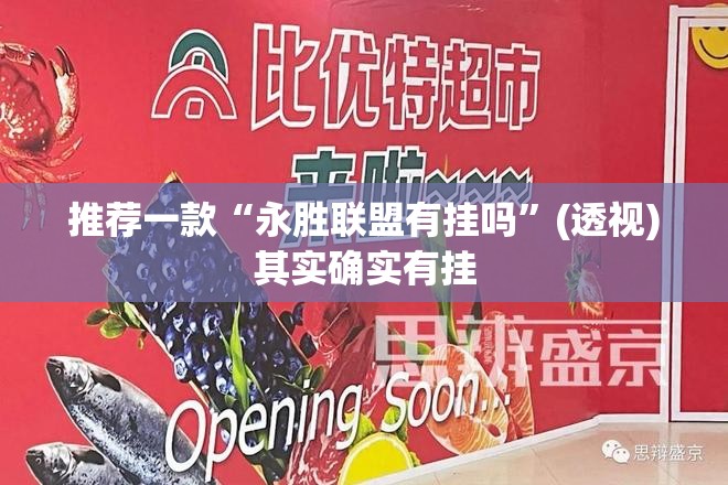 推荐一款“永胜联盟有挂吗	”(透视)其实确实有挂