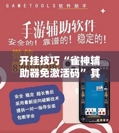 开挂技巧“雀神辅助器免激活码	”其实确实有挂
