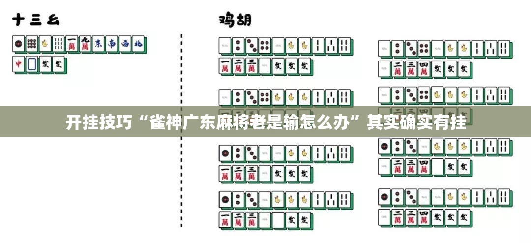 开挂技巧“雀神广东麻将老是输怎么办”其实确实有挂