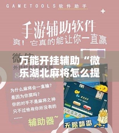 万能开挂辅助“微乐湖北麻将怎么提高胜率”2026开挂教程步骤