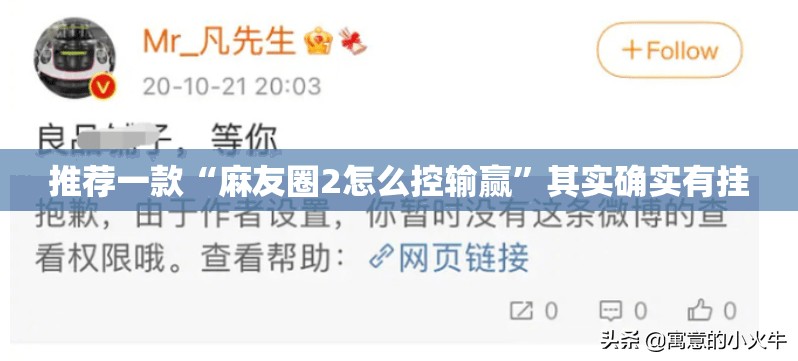推荐一款“麻友圈2怎么控输赢”其实确实有挂