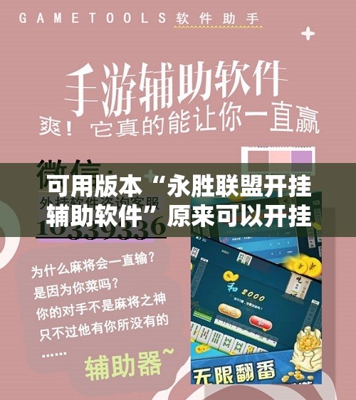 可用版本“永胜联盟开挂辅助软件”原来可以开挂
