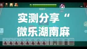 实测分享“微乐湖南麻将开挂版本软件”(透视)其实确实有挂