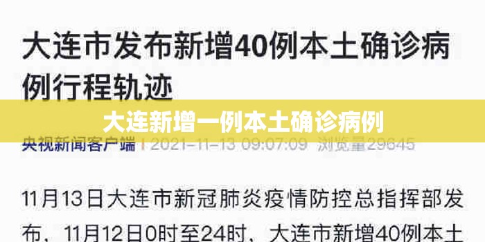 大连新增一例本土确诊病例/大连新增一例本土确诊病例是哪里的