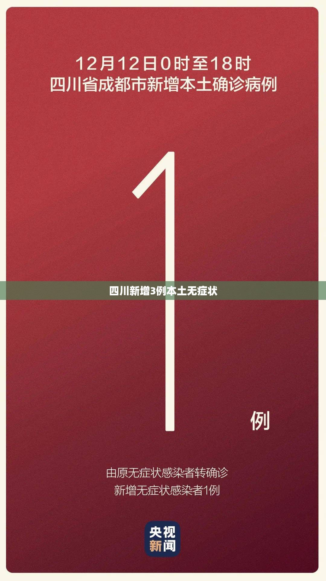 四川新增3例本土无症状/四川新增3例本土无症状感染者 四川新增3例本土无症状/四川新增3例本土无症状感染者